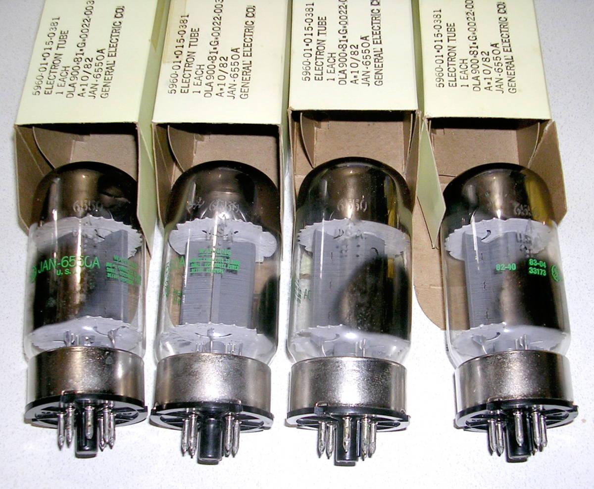 NOS JAN GE 6550A (Singles only) | KCA NOS Tubes & Amplifier Repair